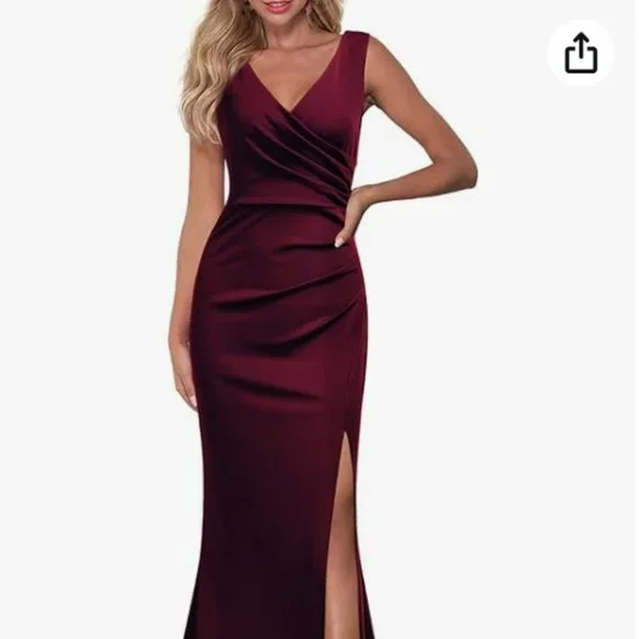 woosea formal dresses Eva Fashion 5283 Pleated Long Mother of the Bride Formal Dress main image 0